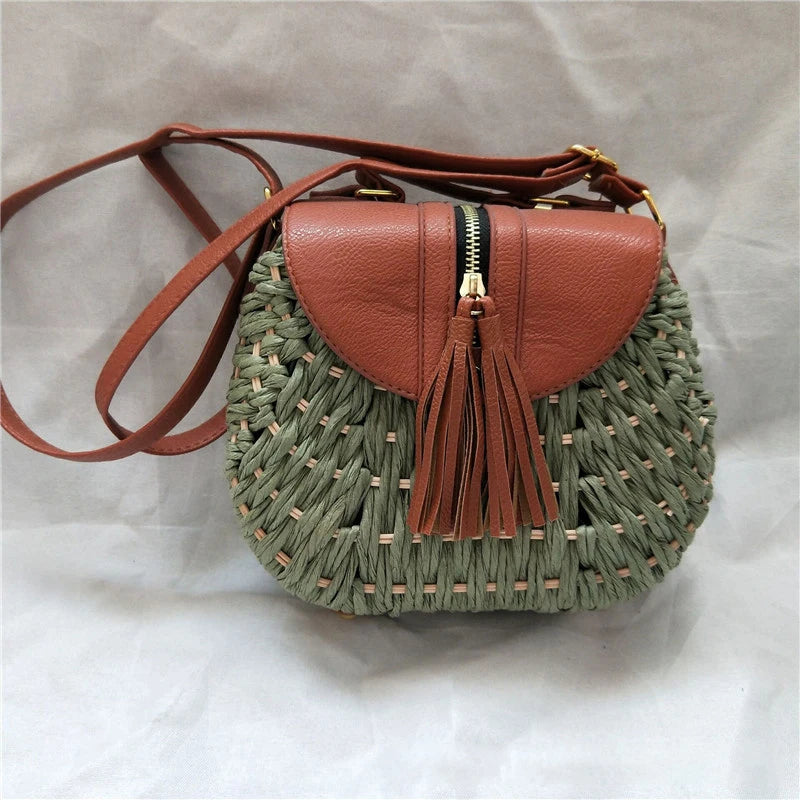 Small Straw Cross Body Bag