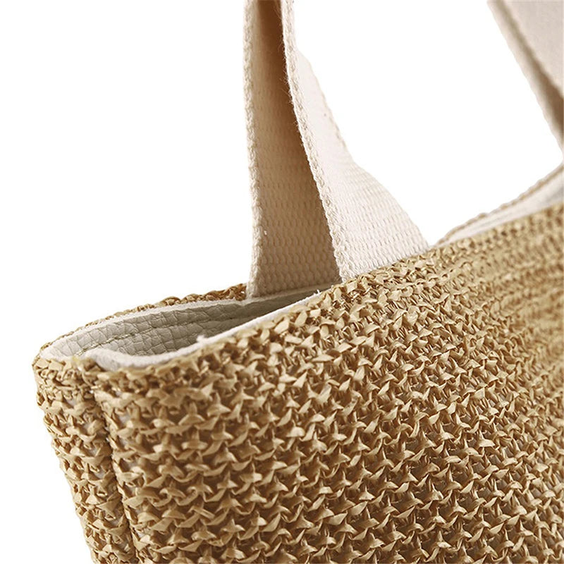 Straw Woven Beach Handbag