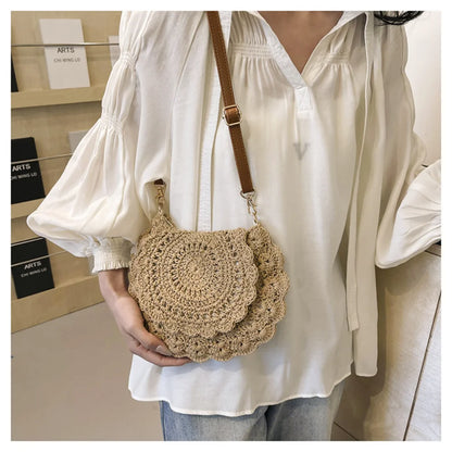 Handmade Hollow Woven Crossbody Bag