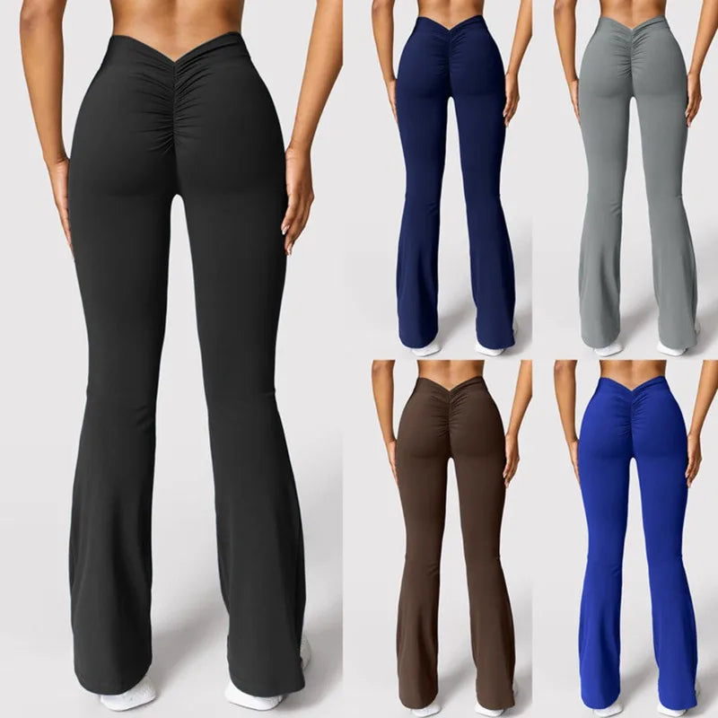 Flared High Waist Gym Leggings