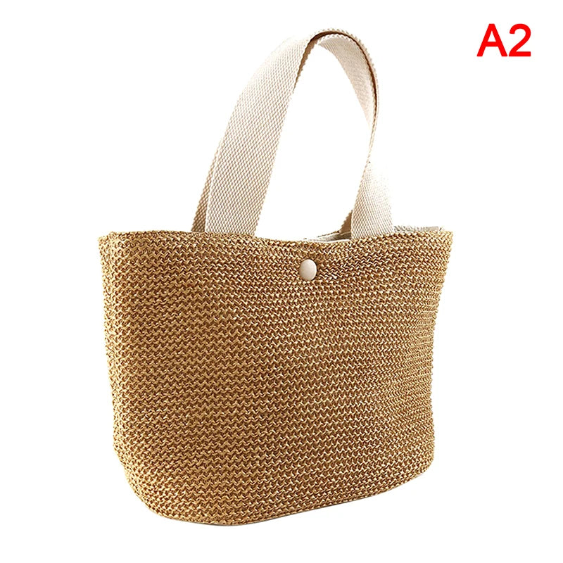 Straw Woven Beach Handbag