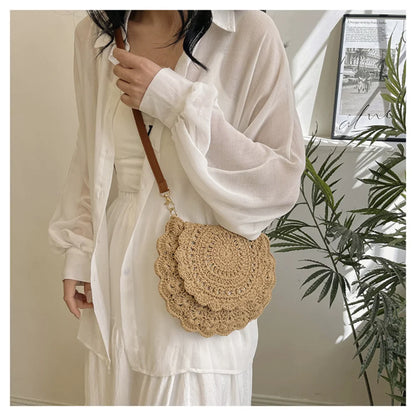 Handmade Hollow Woven Crossbody Bag