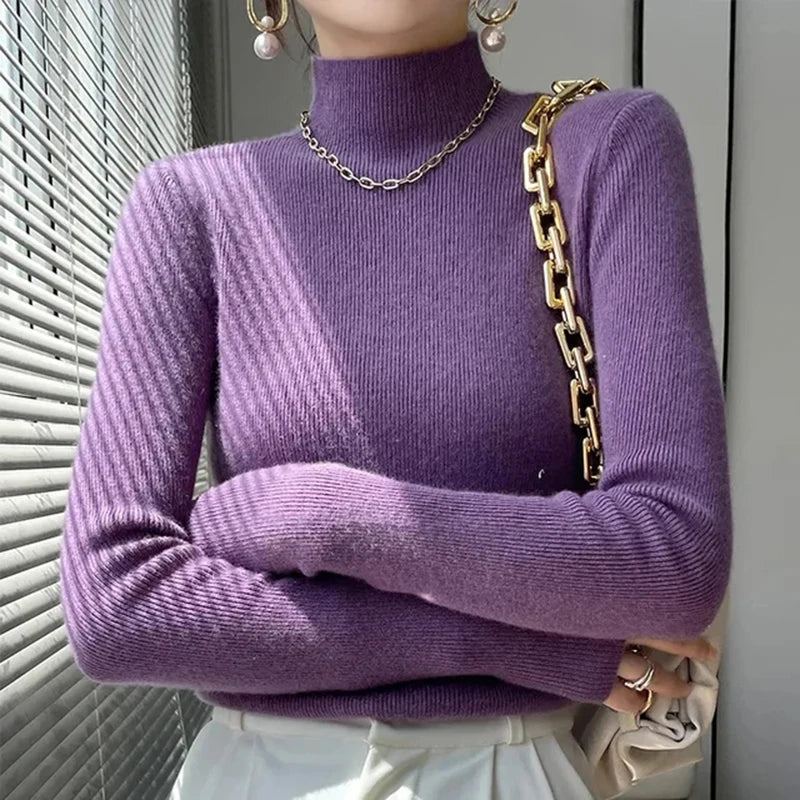 Knitted Turtleneck Jumper